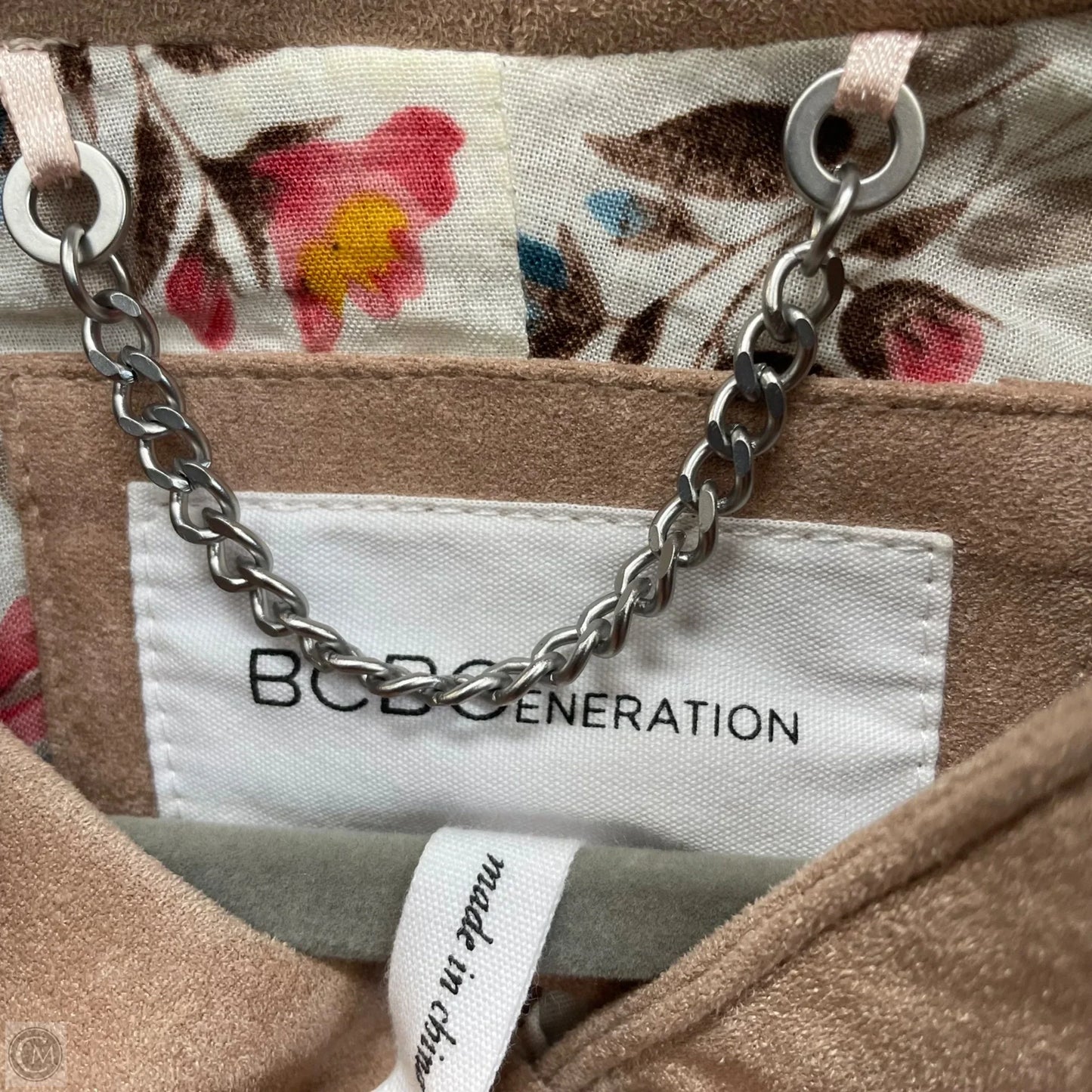 Jacket Moto By Bcbgeneration In Beige, Size: S