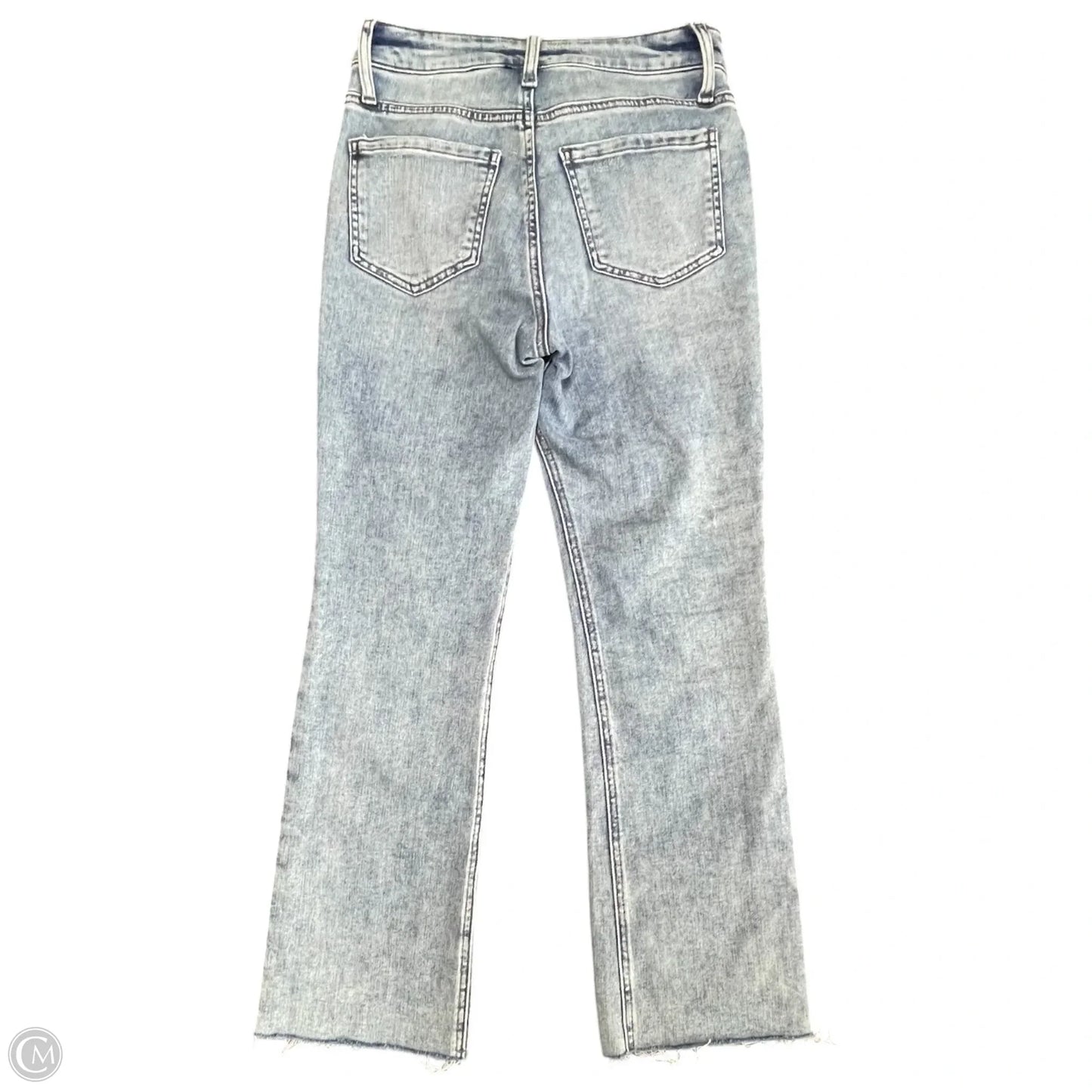 Jeans Flared By Kut In Blue Denim, Size: 0