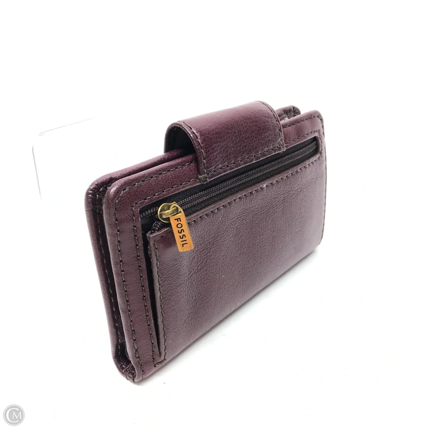 Wallet Leather By Fossil, Size: Small