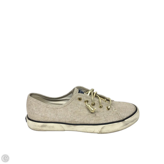 Shoes Sneakers By Sperry In Gold, Size: 10