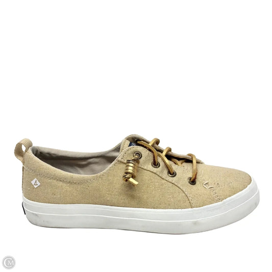 Shoes Sneakers By Sperry In Gold, Size: 6.5