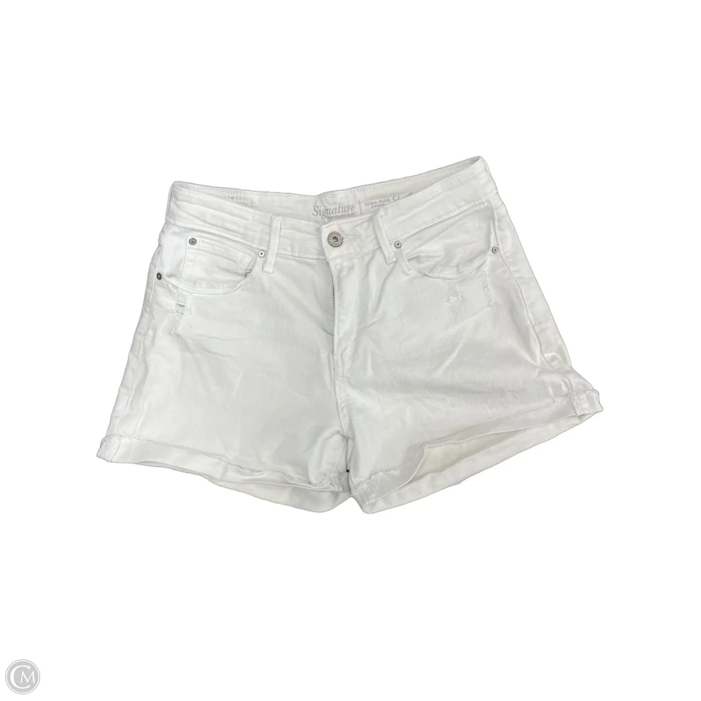 Shorts By Levis Signature In White Denim, Size: 4