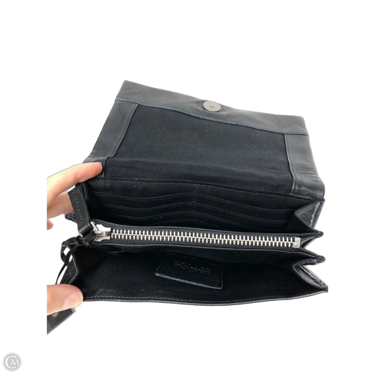 Wallet Leather By Cmc, Size: Medium