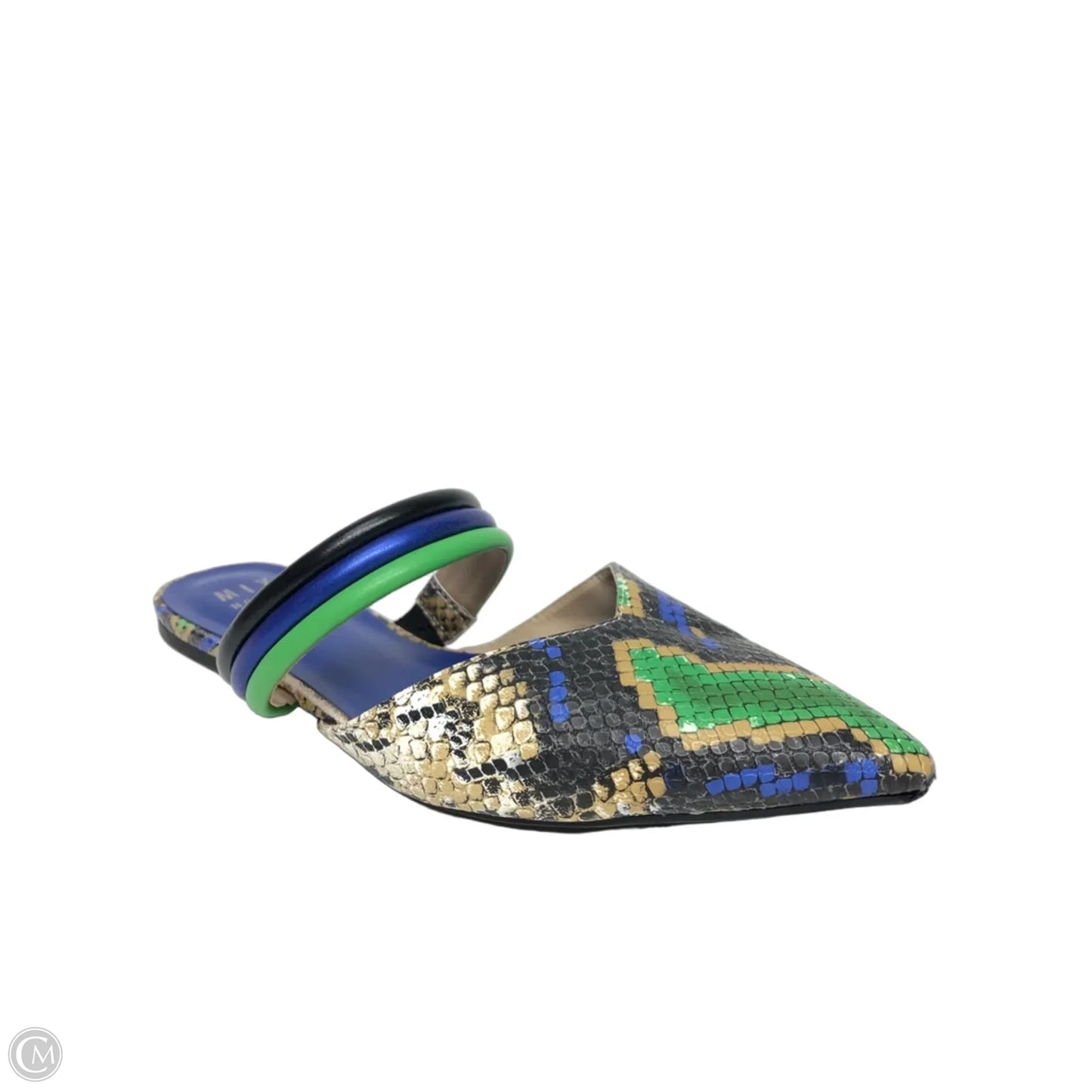 Sandals Flats By Mix No 6 In Snakeskin Print, Size: 8