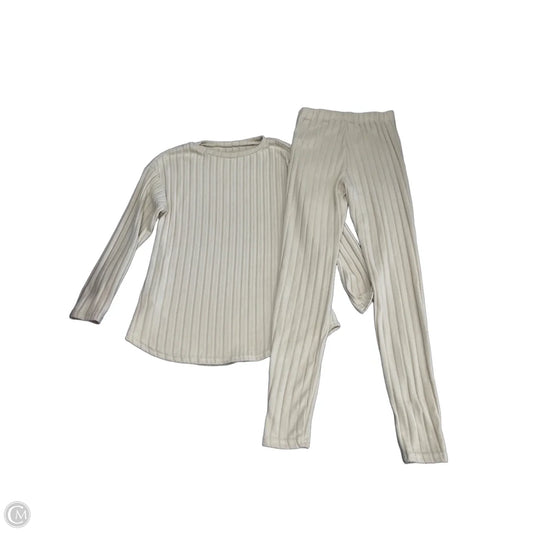 Lounge Set Pants By Shein In Beige, Size: 2