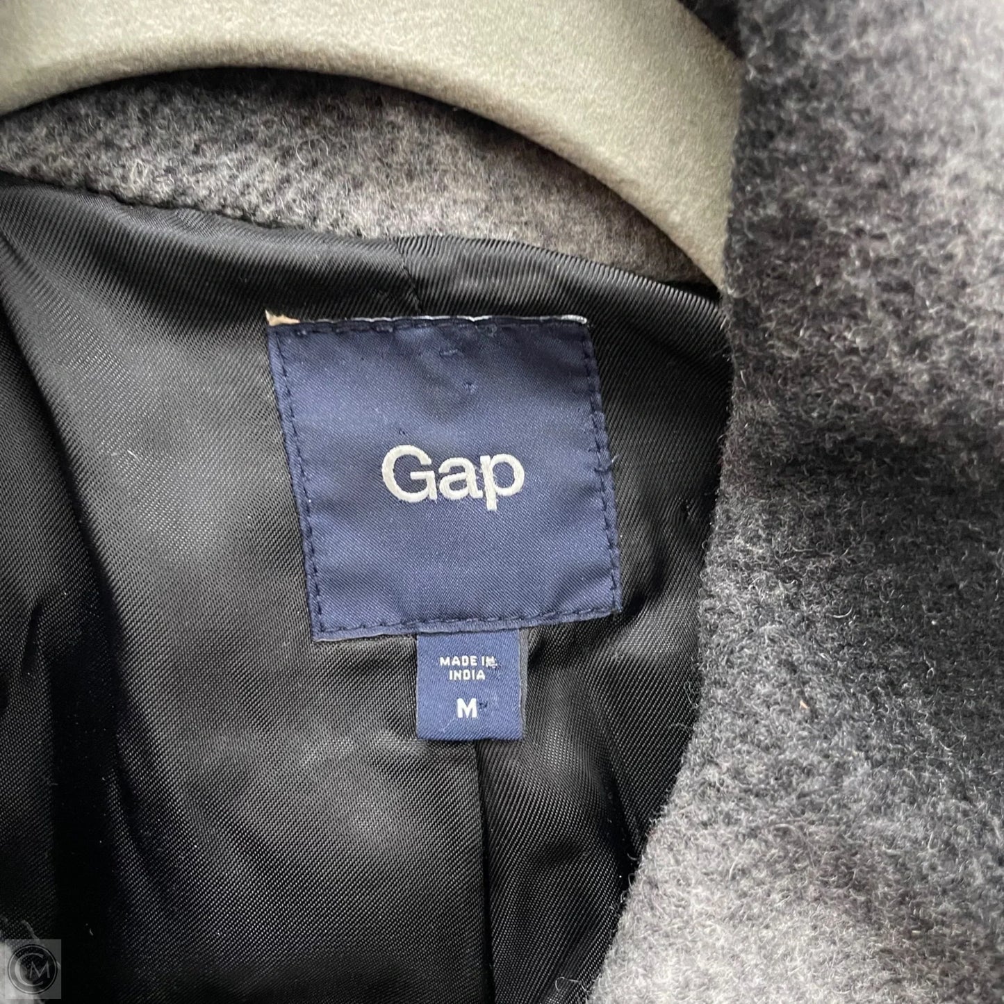 Coat Peacoat By Gap In Grey, Size: M