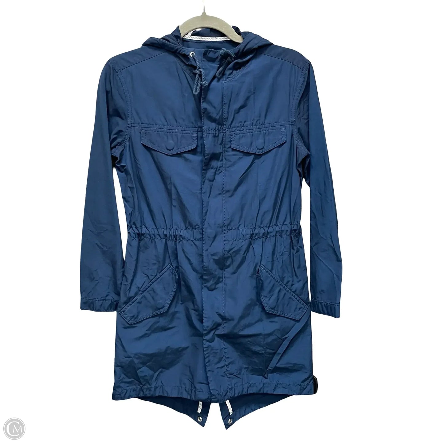 Coat Raincoat By Madewell In Navy, Size: Xxs