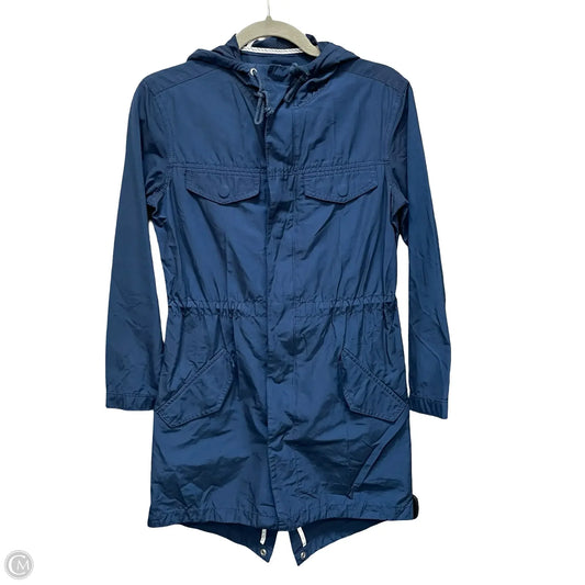 Coat Raincoat By Madewell In Navy, Size: Xxs