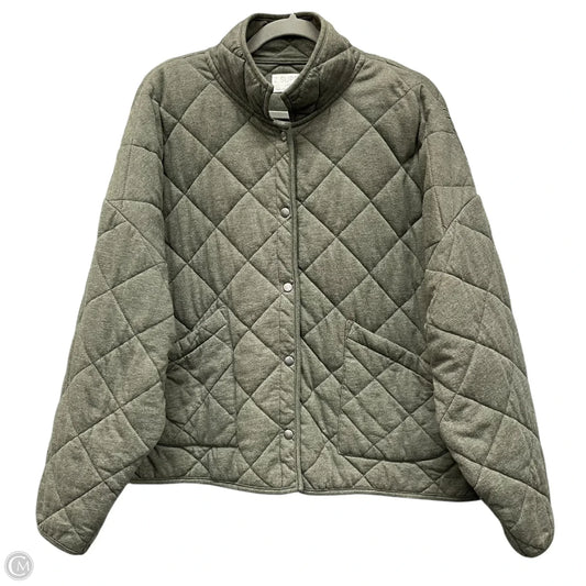Jacket Puffer & Quilted By Z Supply In Green, Size: L