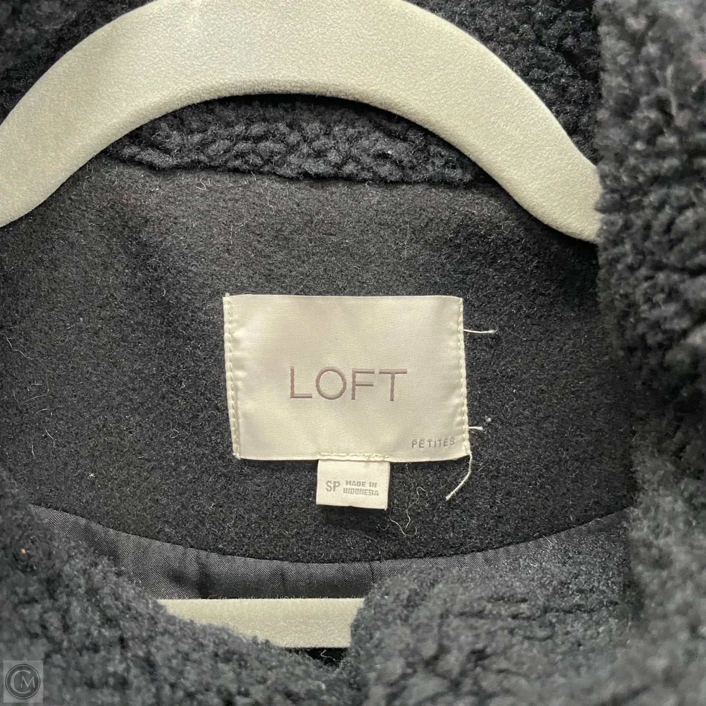 Coat Wool By Loft In Black, Size: Sp