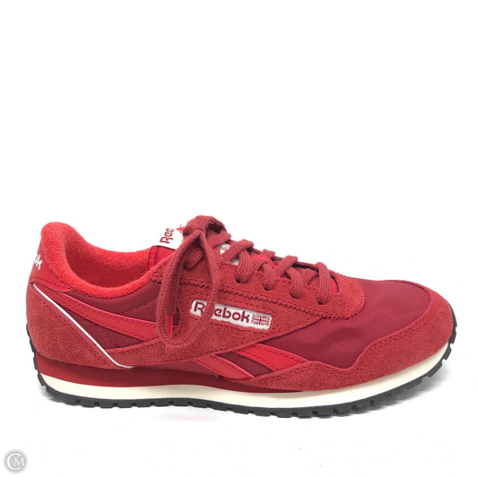 Shoes Athletic By Reebok In Red, Size: 7.5