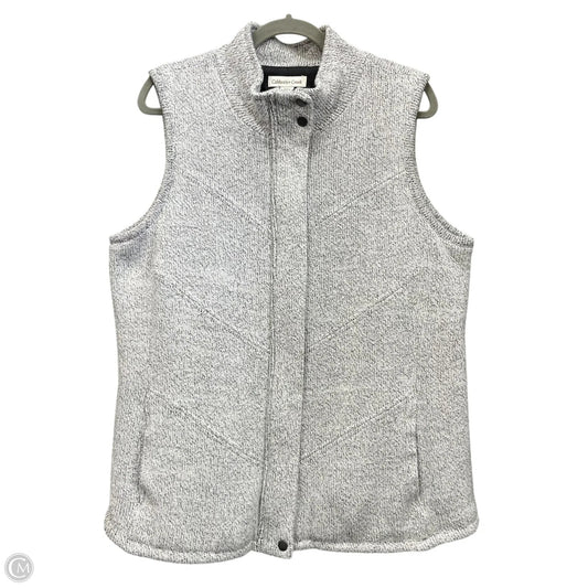 Vest Fleece By Coldwater Creek In Grey, Size: 1x