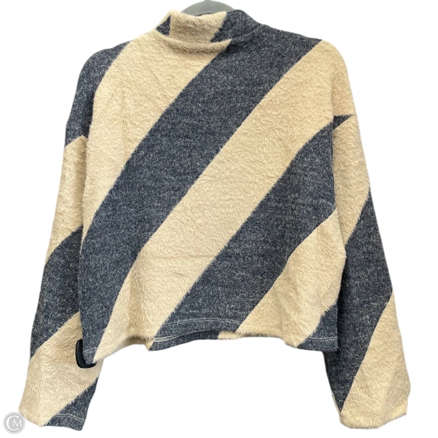 Sweater By Maeve In Blue & Tan, Size: S