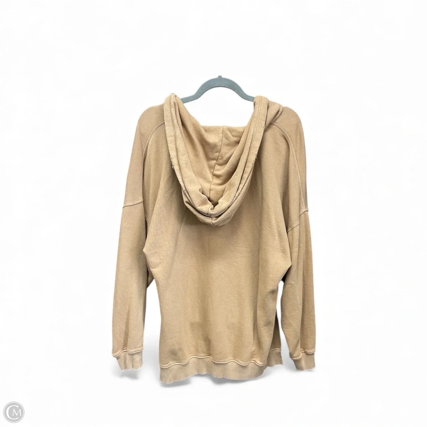 Sweatshirt Hoodie By Aerie In Tan, Size: S