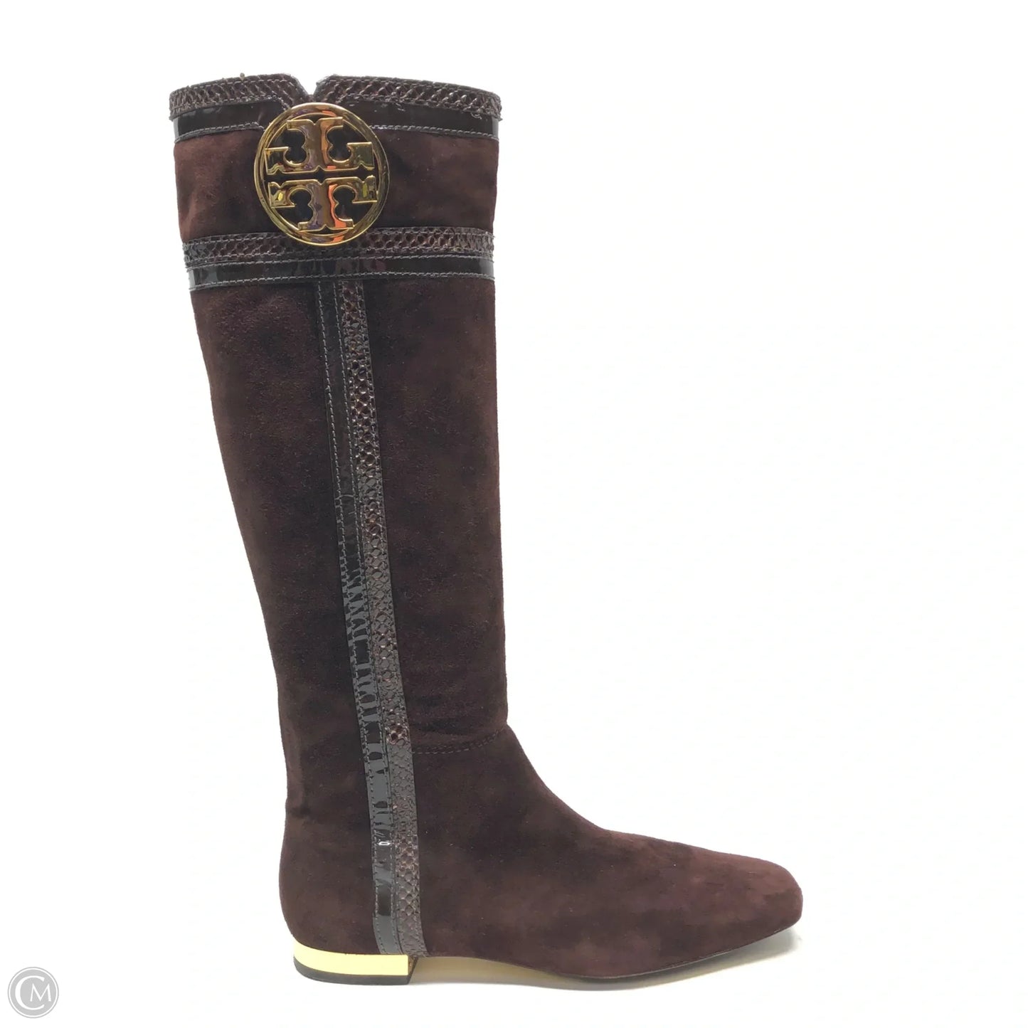 Boots Designer By Tory Burch In Brown, Size: 7
