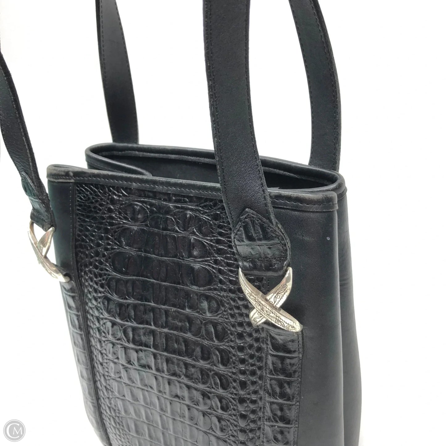 Handbag Leather By Brighton, Size: Medium