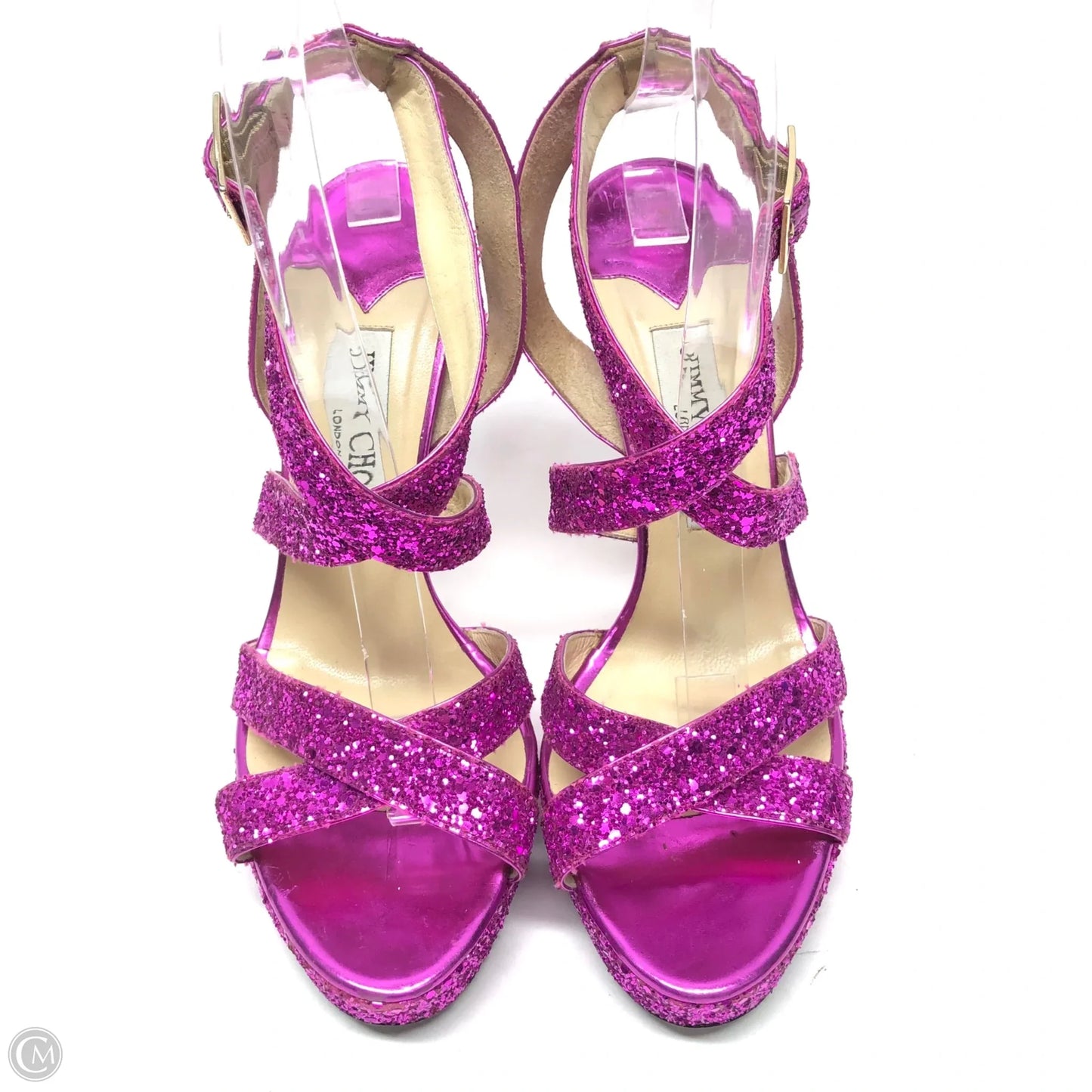 Shoes Luxury Designer By Jimmy Choo In Pink, Size: 9