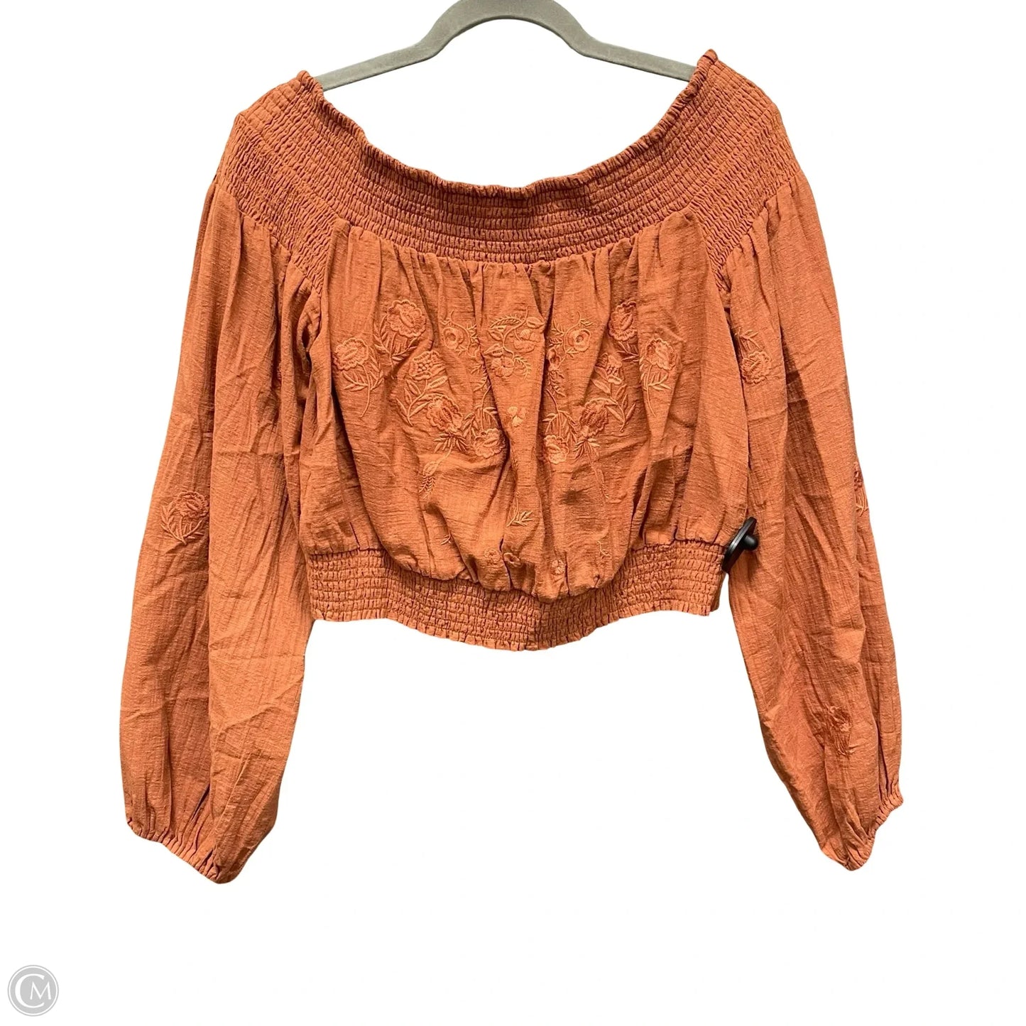 Top Long Sleeve By Chelsea And Violet In Orange, Size: L