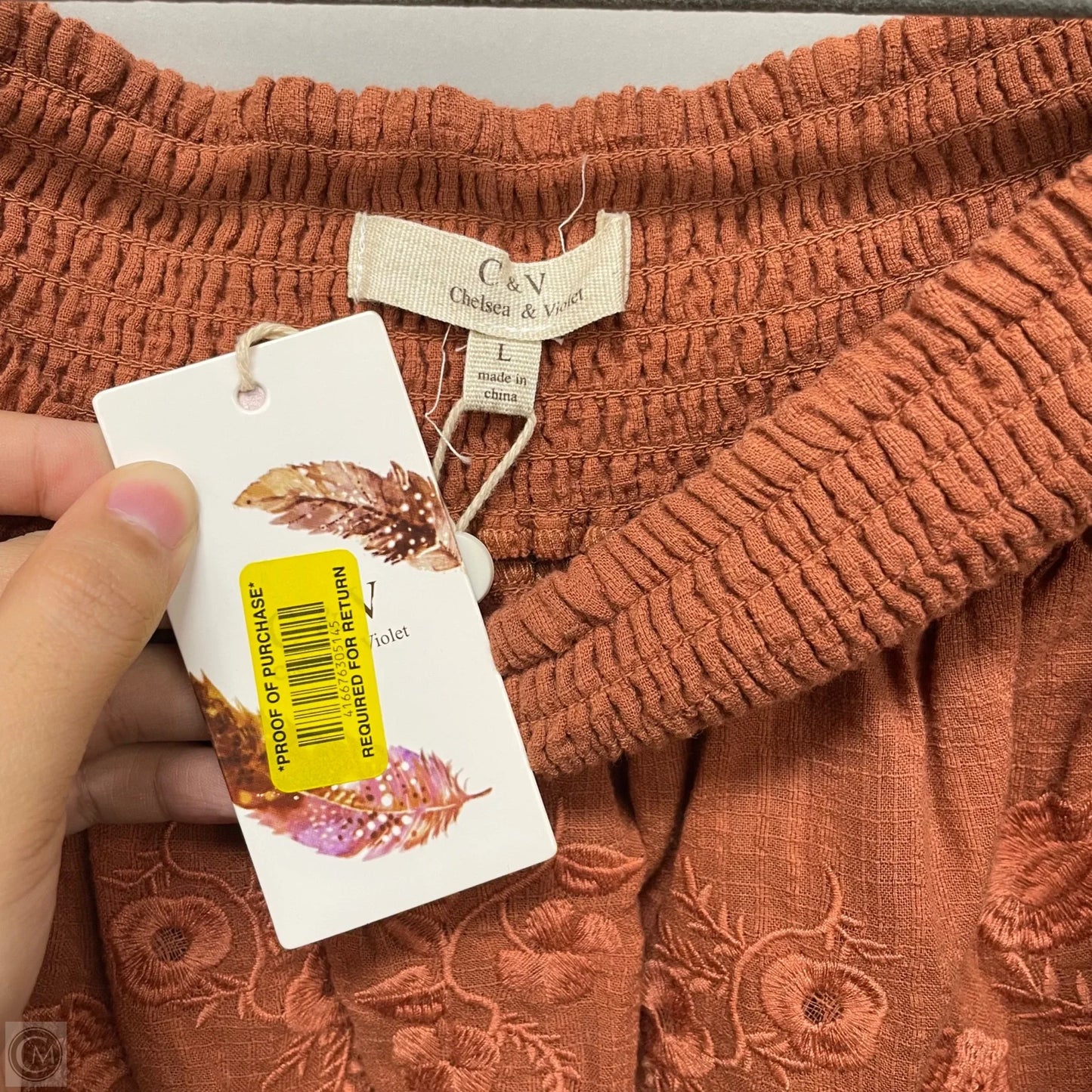 Top Long Sleeve By Chelsea And Violet In Orange, Size: L