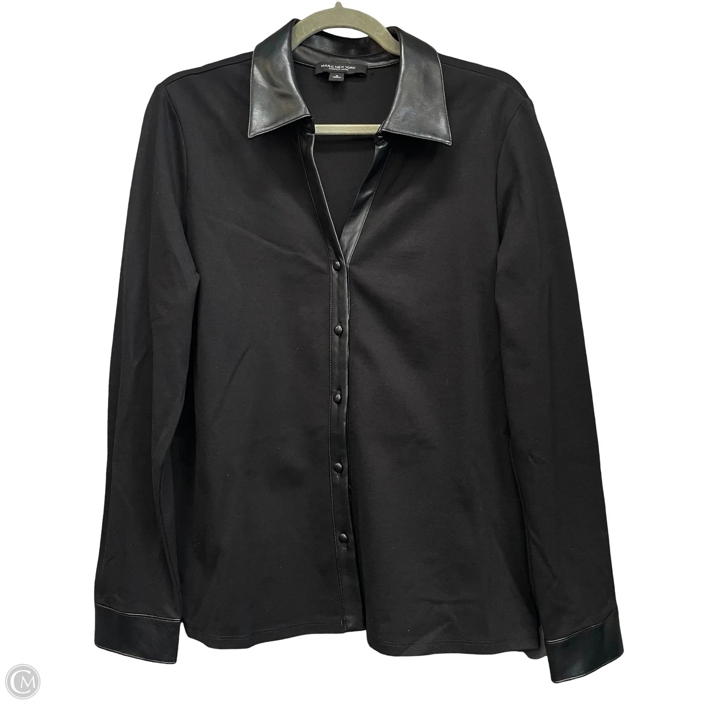 Jacket Shirt By Marc New York In Black, Size: M