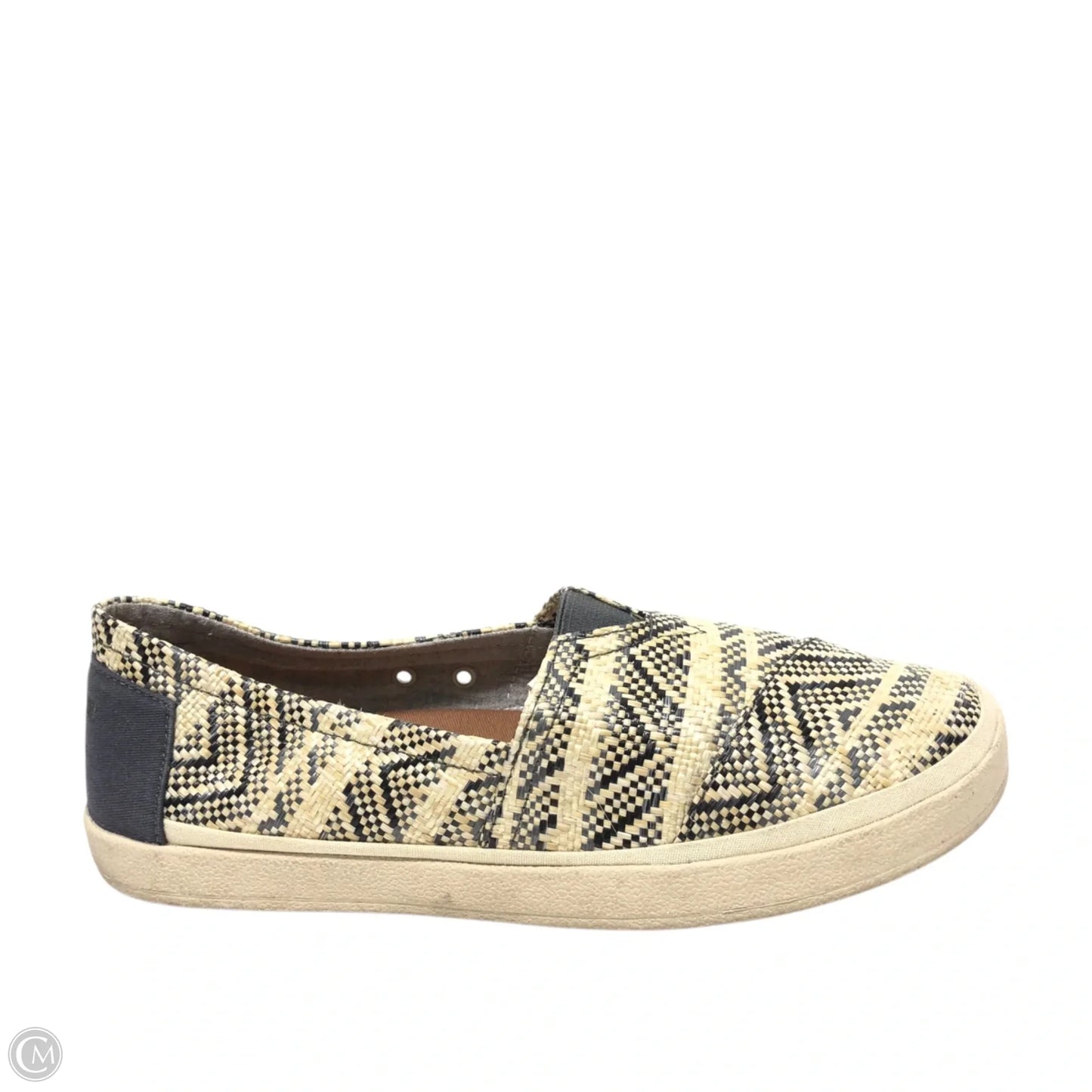 Shoes Flats By Toms In Grey & Tan, Size: 9