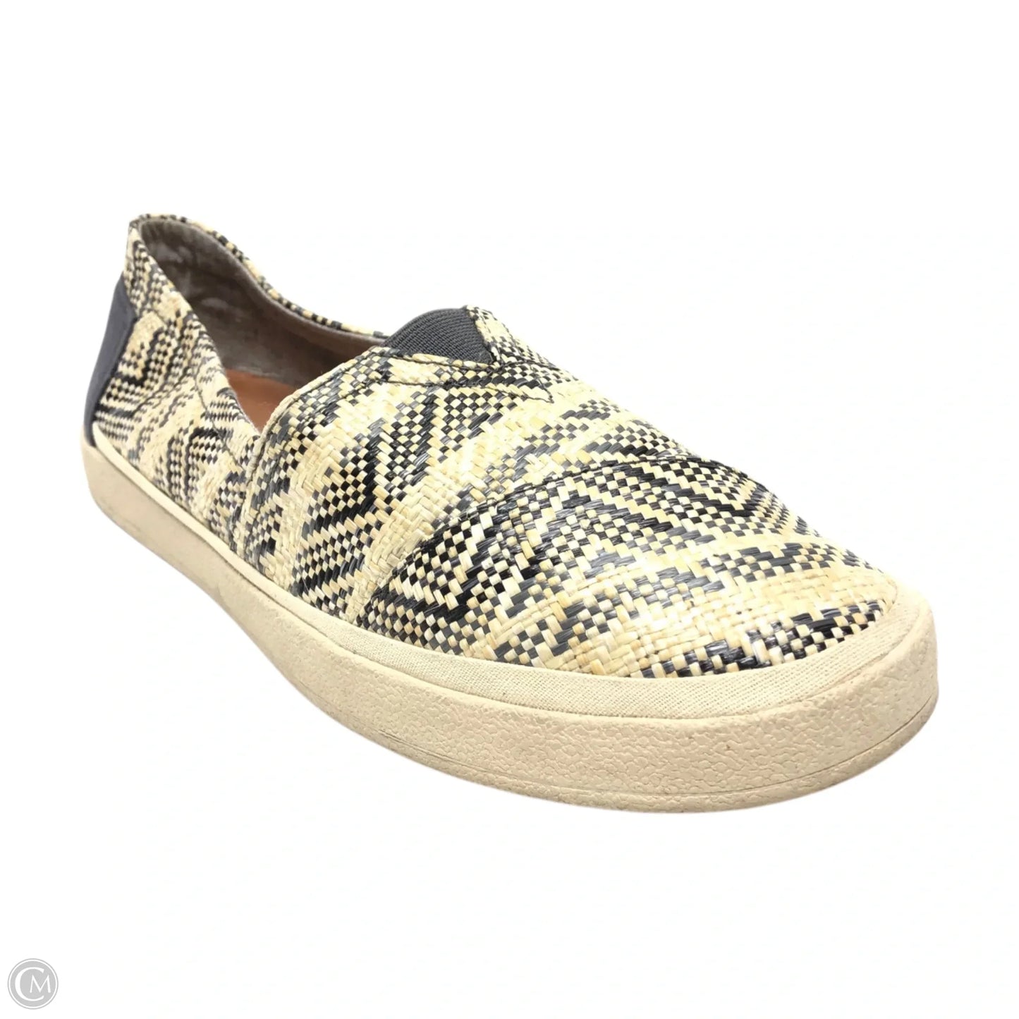Shoes Flats By Toms In Grey & Tan, Size: 9
