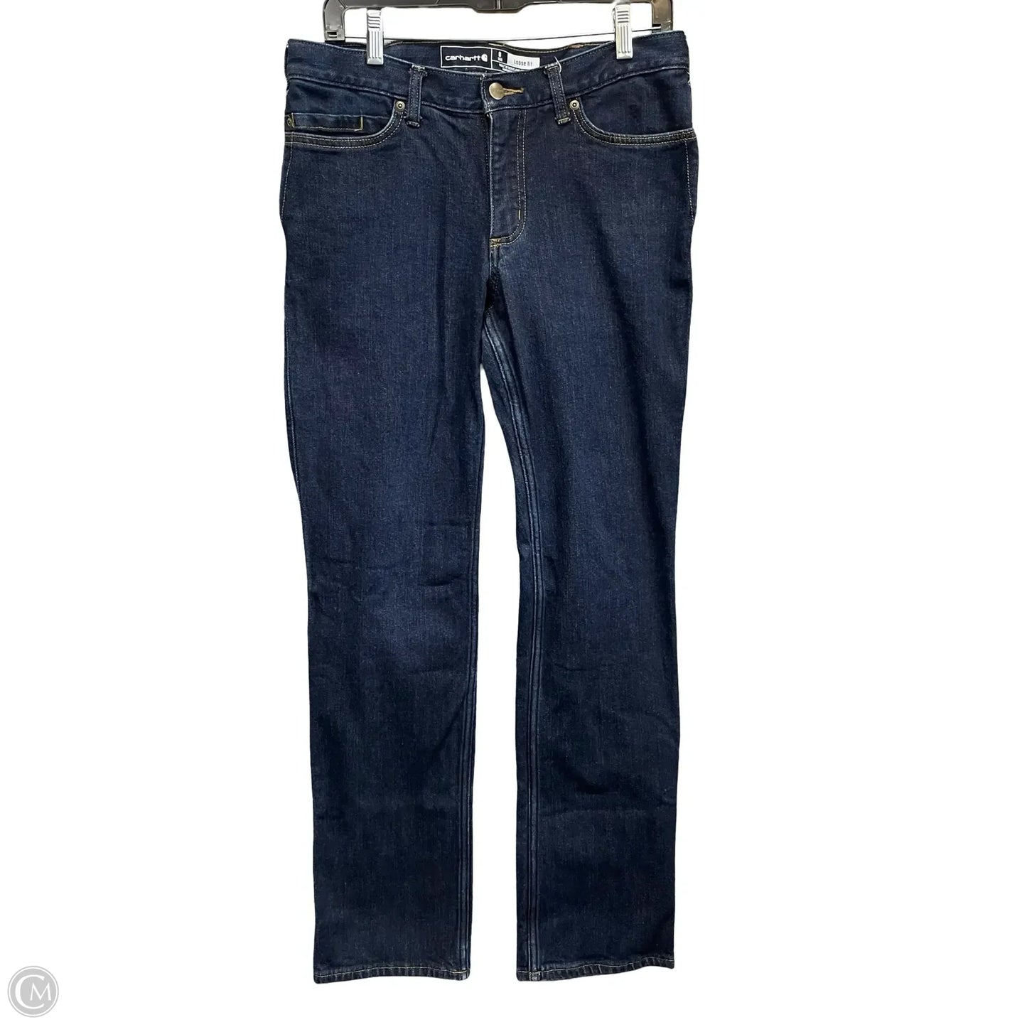 Jeans Straight By Carhartt In Blue Denim, Size: 8l