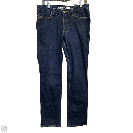 Jeans Straight By Carhartt In Blue Denim, Size: 8l
