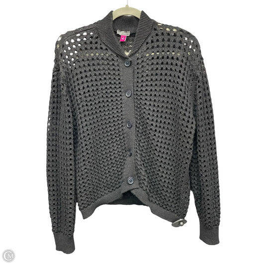 Sweater Cardigan By Vince Camuto In Black, Size: S