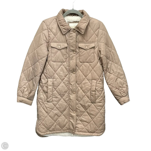 Coat Puffer & Quilted By Madden Girl In Tan, Size: S