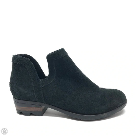Boots Ankle Heels By Sorel In Black, Size: 6.5