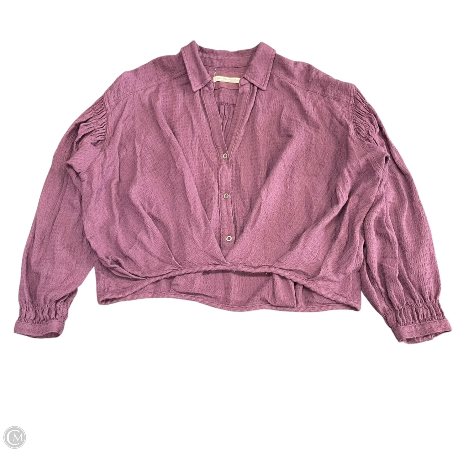 Top Long Sleeve By We The Free In Purple, Size: S