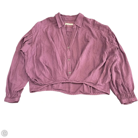 Top Long Sleeve By We The Free In Purple, Size: S