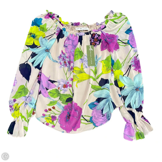Blouse Long Sleeve By Trina Turk In Floral Print, Size: Xs