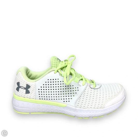 Shoes Athletic By Under Armour In Green & White, Size: 8