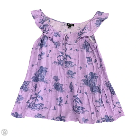 Top Sleeveless By Ana In Purple, Size: M