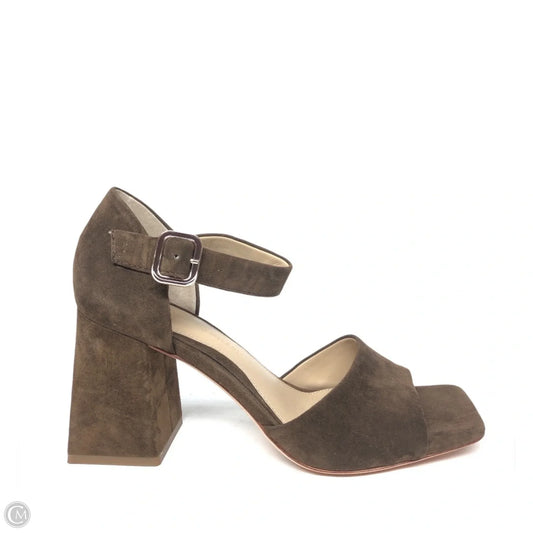 Sandals Heels Block By Antonio Melani In Brown, Size: 7.5