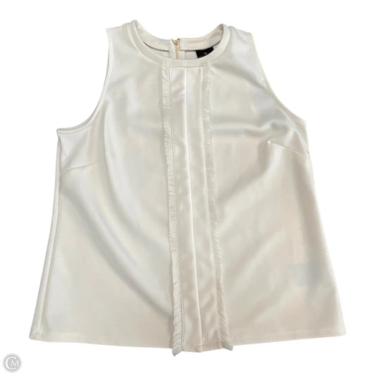 Top Sleeveless By Worthington In Ivory, Size: M