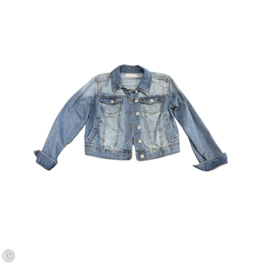 Jacket Denim By Clothes Mentor In Blue Denim, Size: L