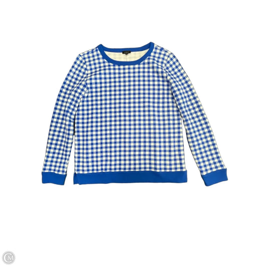 Sweatshirt Crewneck By Talbots In Blue & White, Size: S