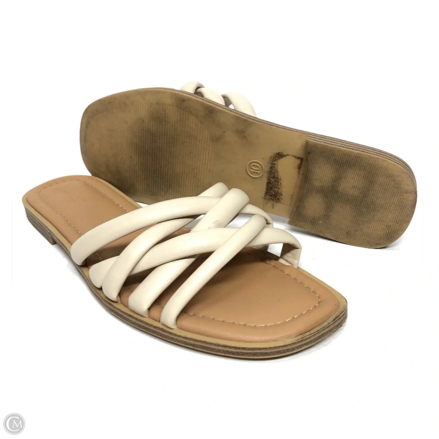 Sandals Flats By Universal Thread In Beige, Size: 10