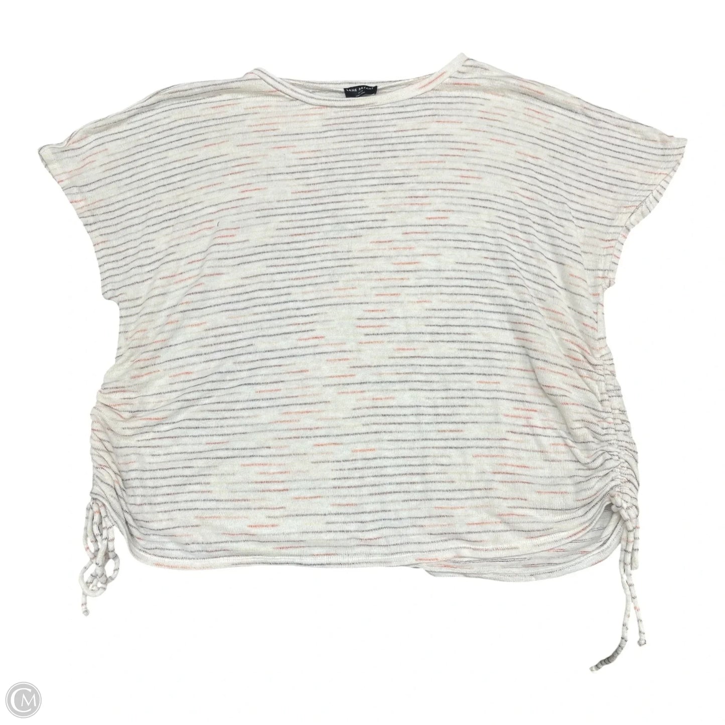 Top Short Sleeve Basic By Lane Bryant In Striped Pattern, Size: 4x