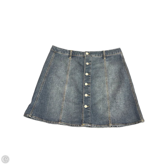 Skirt Mini & Short By Mossimo In Blue Denim, Size: 16