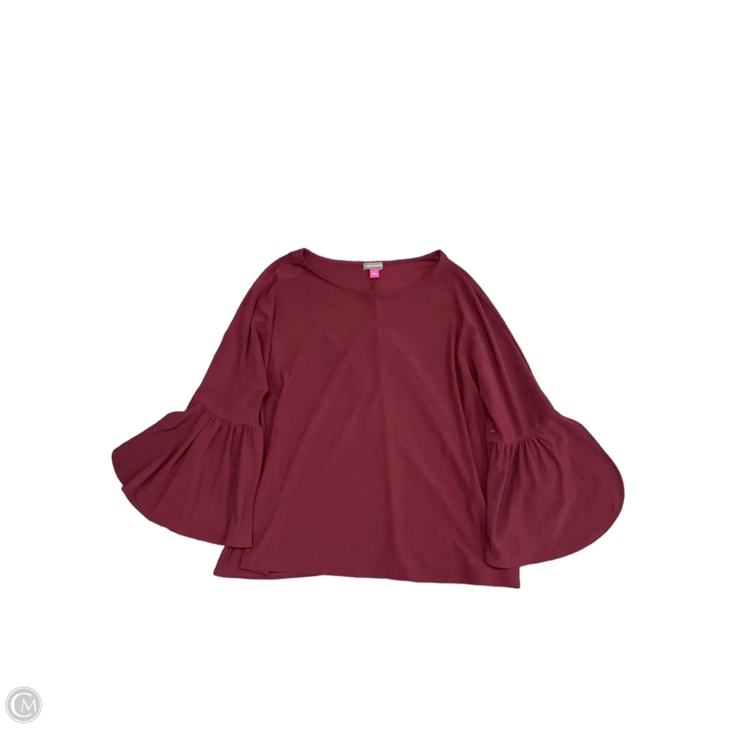 Top Long Sleeve By Vince Camuto In Maroon, Size: L