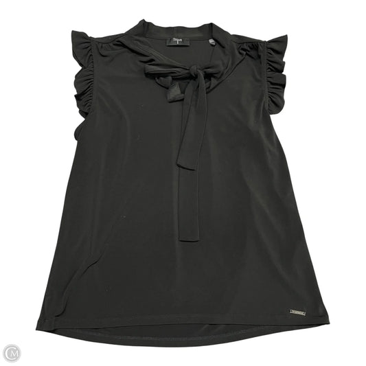 Top Short Sleeve By T Tahari In Black, Size: M
