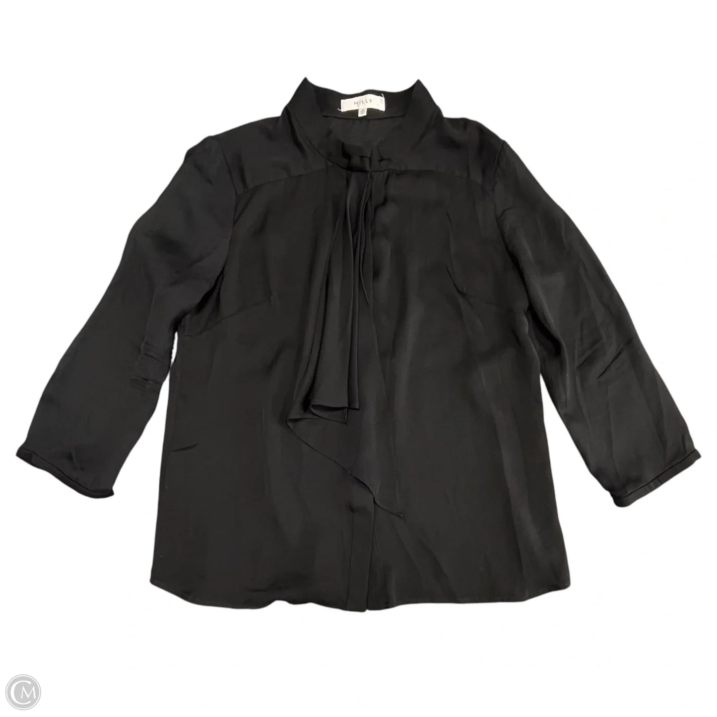 Blouse Designer By Milly In Black, Size: 6