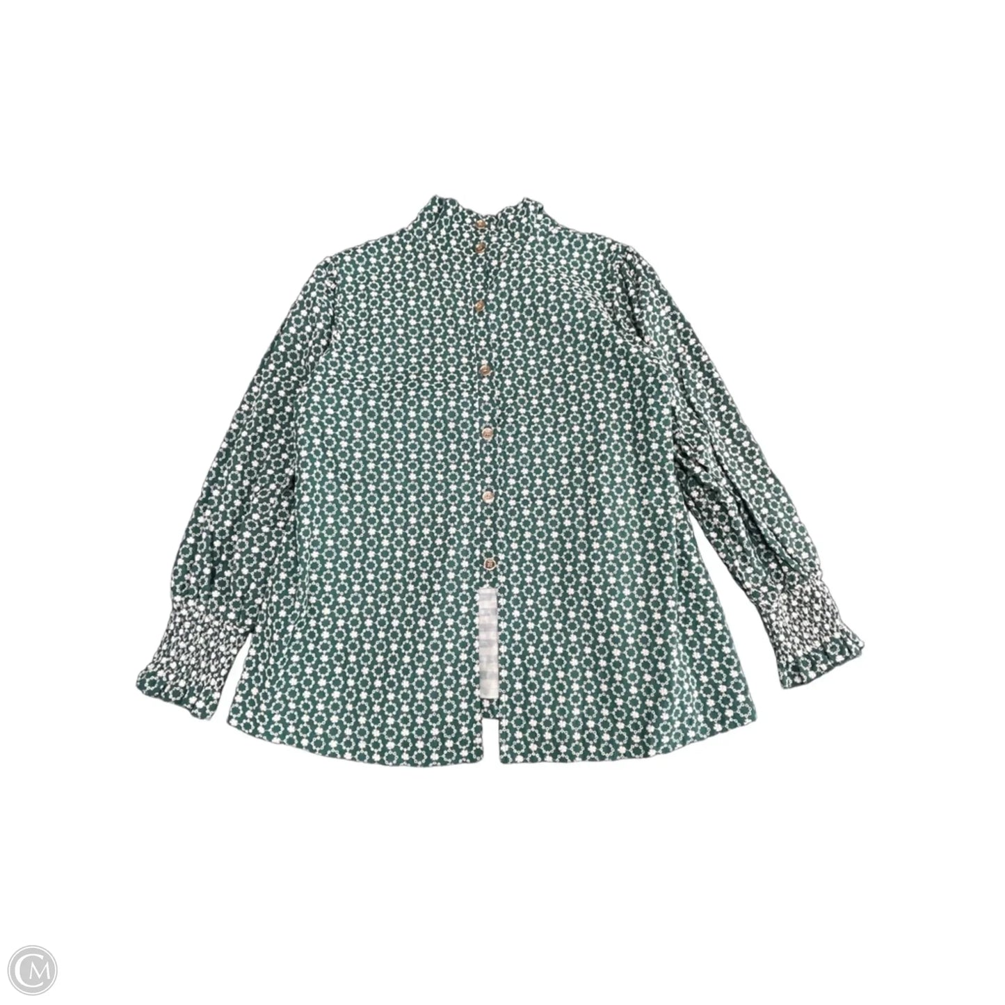 Top Long Sleeve By Cma In Green, Size: S