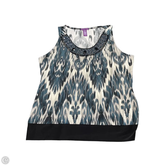 Top Sleeveless By Beverly Drive In Multi-colored, Size: 3x