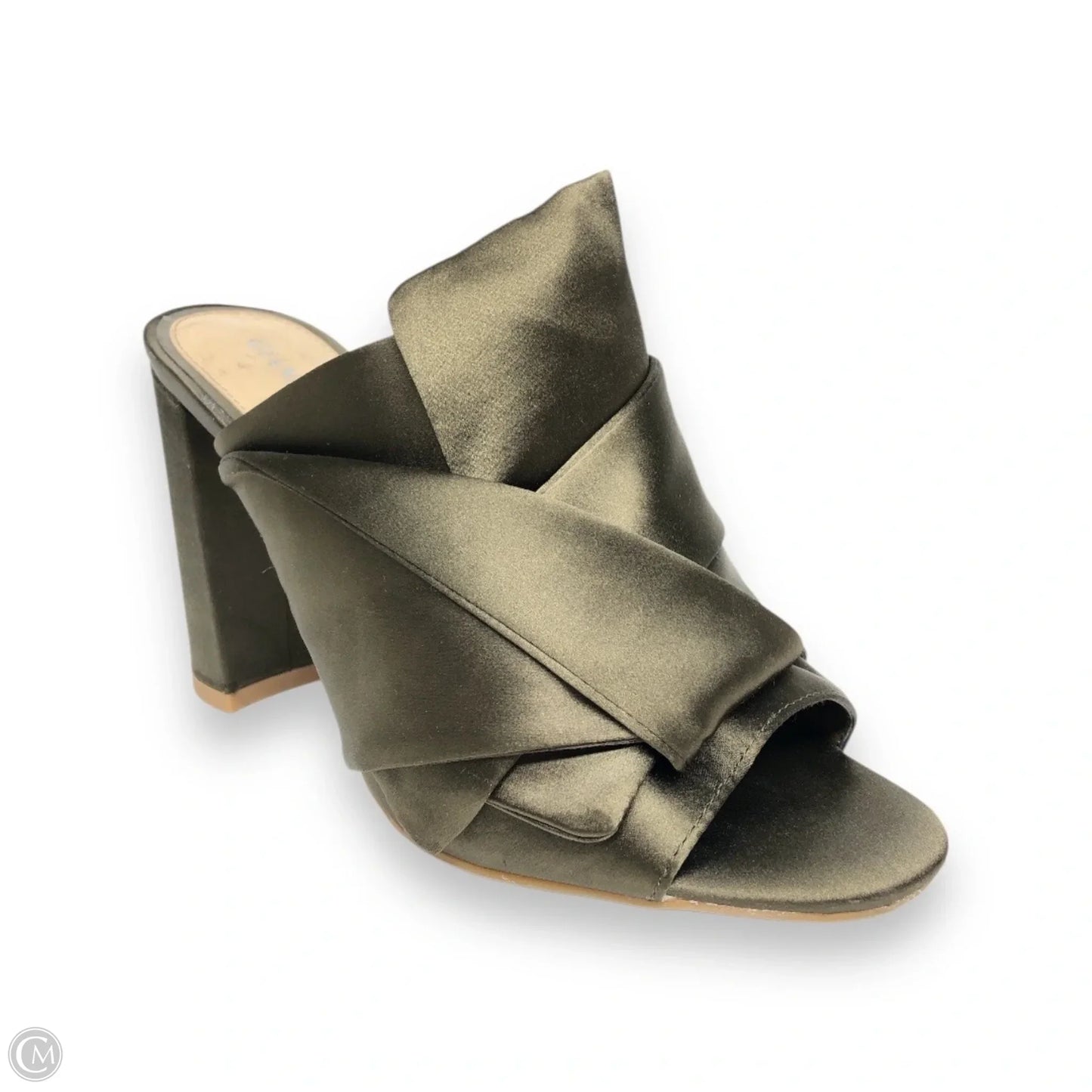 Sandals Heels Block By Gianni Bini In Green, Size: 6