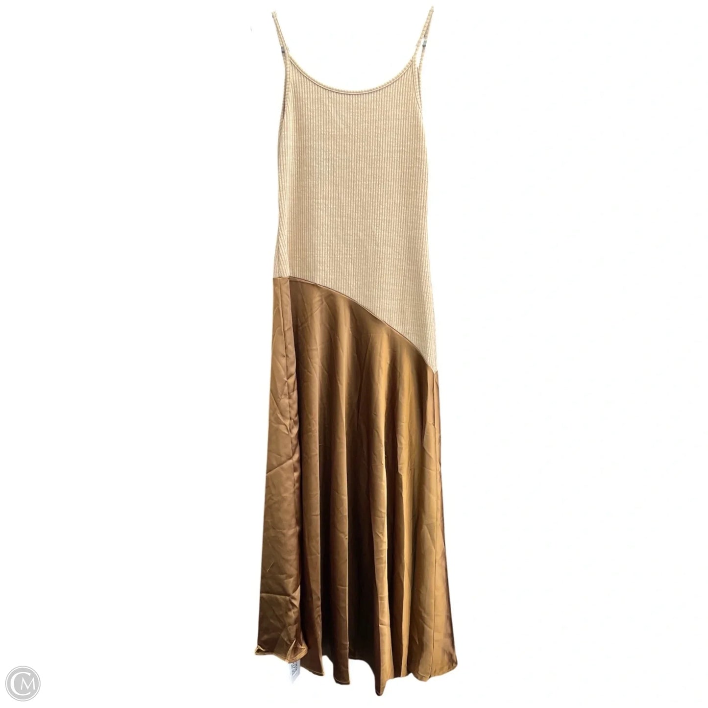 Dress Casual Maxi By Micas In Brown & Tan, Size: M